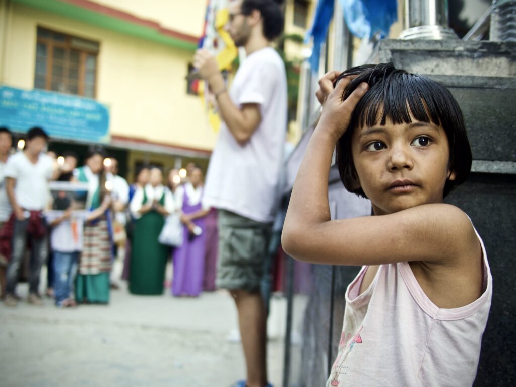 Child at the Memorial to the Tibetan Martyrs